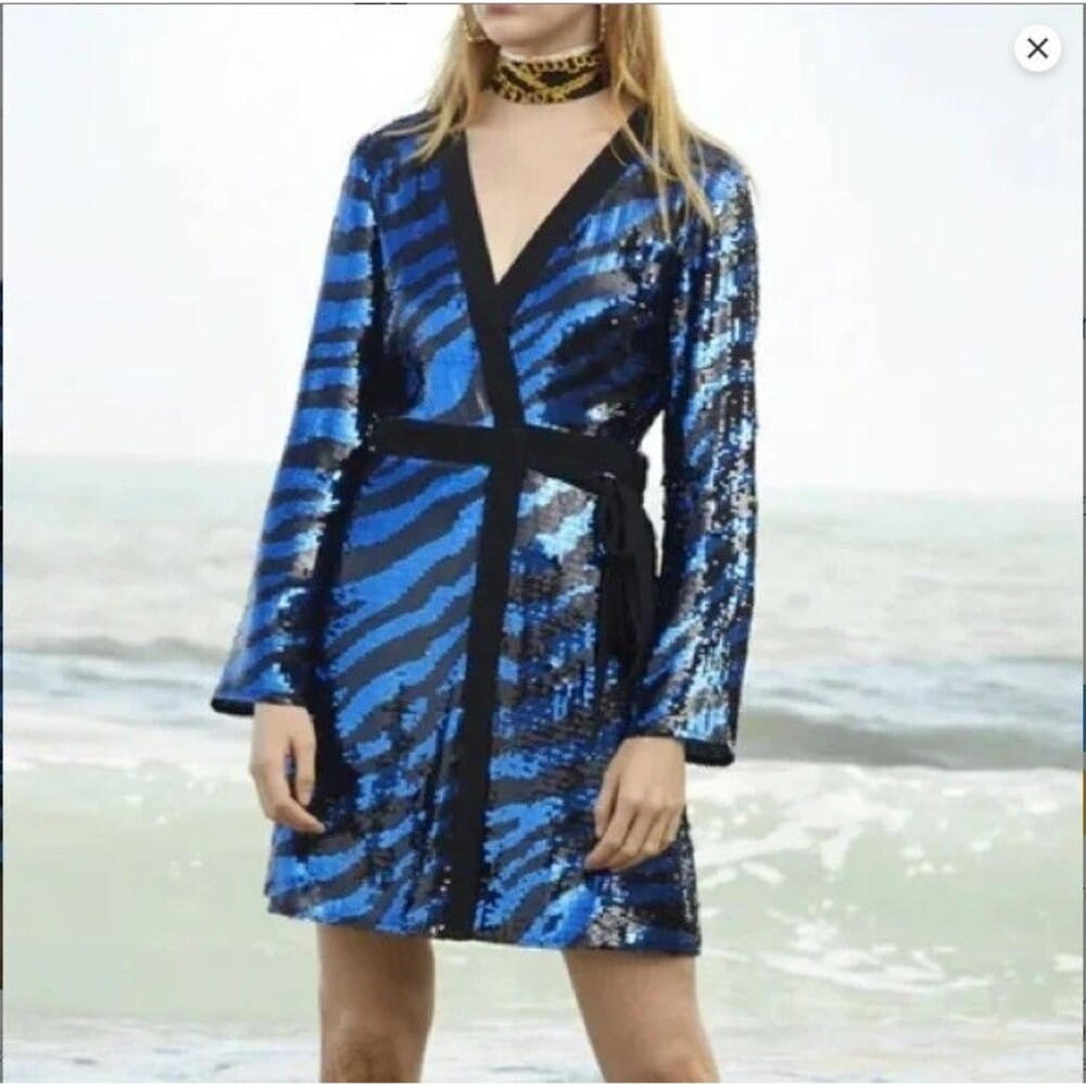 NWT. $540 RIXO Sequin Mini Dress Size S